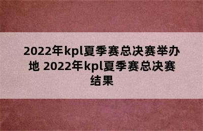 2022年kpl夏季赛总决赛举办地 2022年kpl夏季赛总决赛结果